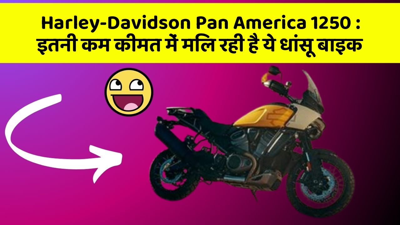 Harley-Davidson Pan America 1250: इतनी कम कीमत में मिल रही है ये धांसू बाइक