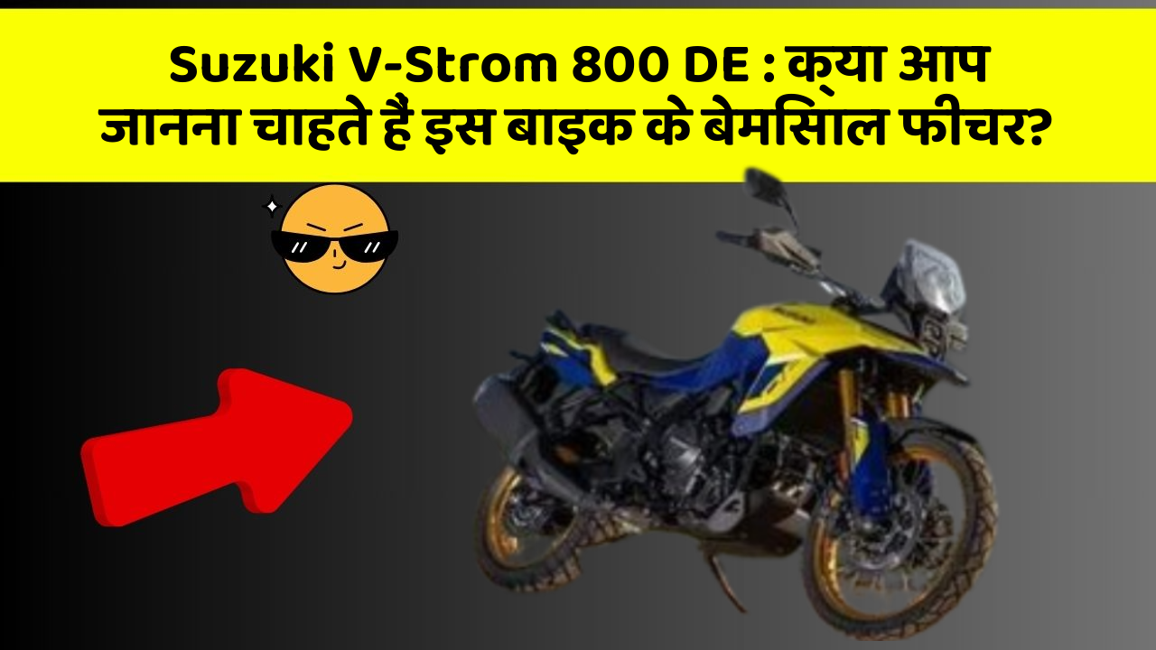 Suzuki V-Strom 800 DE : क्या आप जानना चाहते हैं इस बाइक के बेमिसाल फीचर?