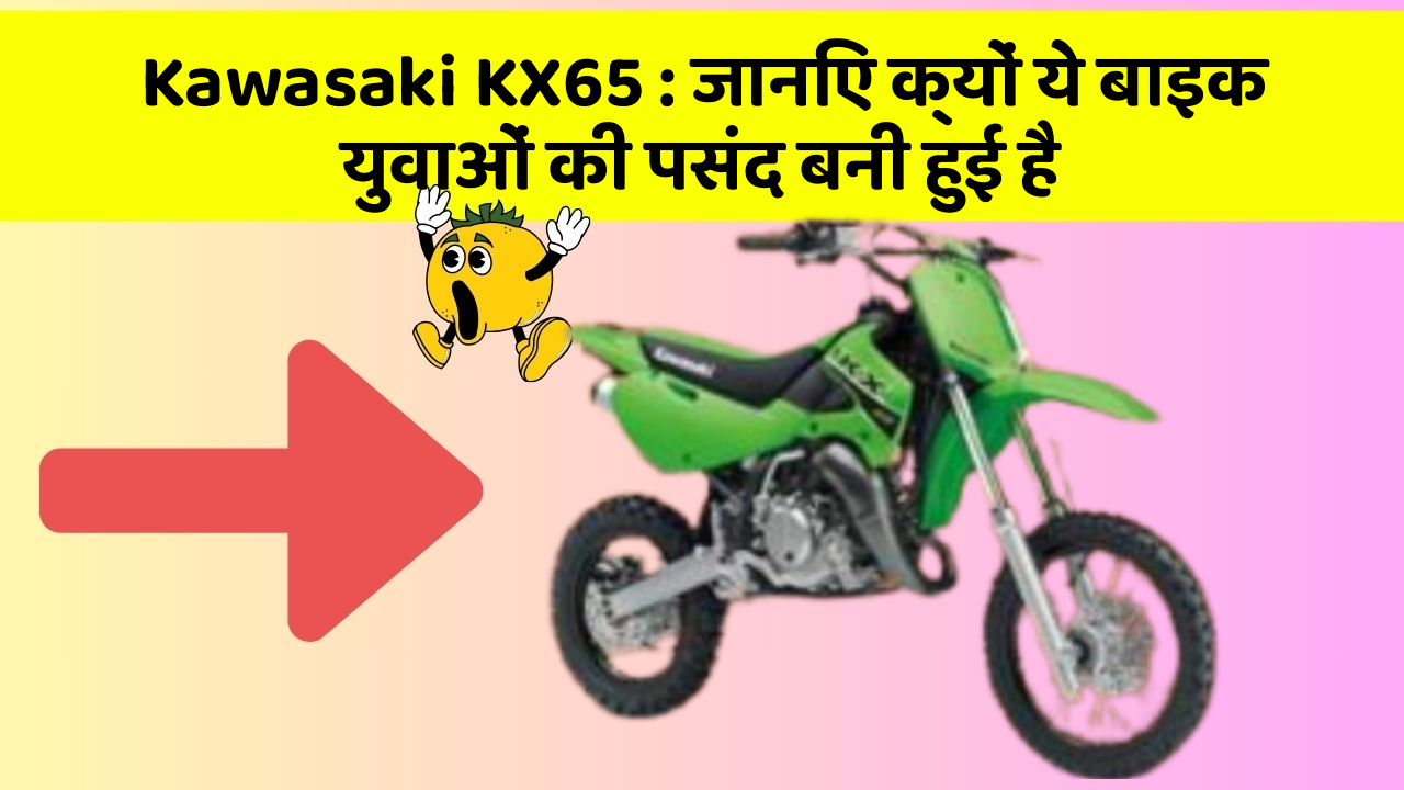 Kawasaki KX65: जानिए क्यों ये बाइक युवाओं की पसंद बनी हुई है